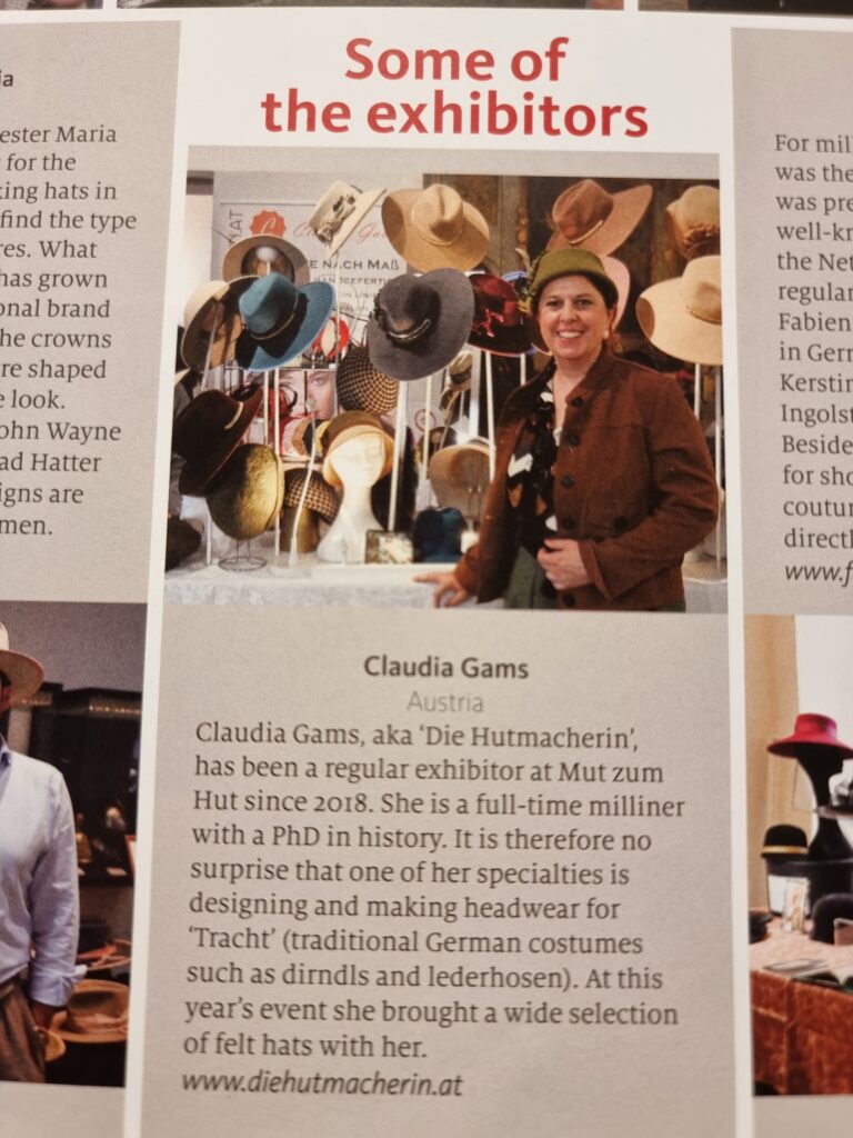 Claudia Gams Beitrag im Hat Magazine